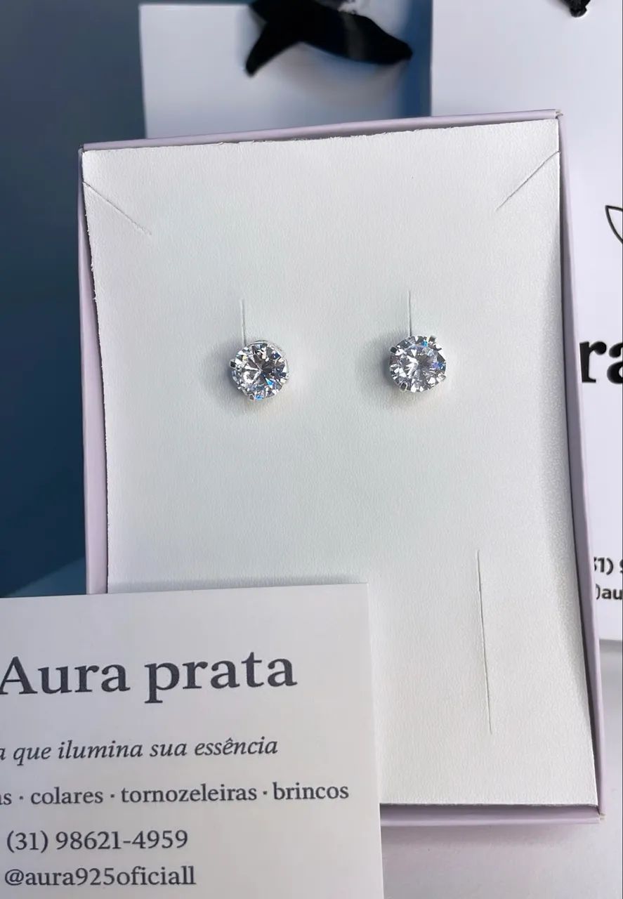 Conjunto Ponto de luz Prata 925  - Foto 4