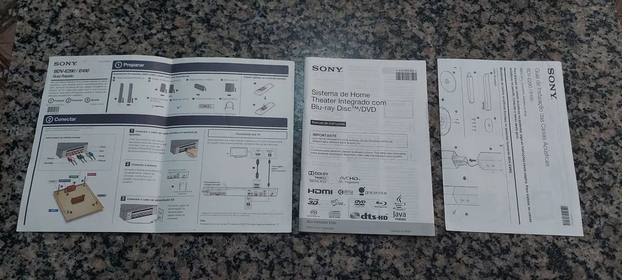 Home Theater Blu Ray 5.1 3D Sony Modelo BDV-E290 ( Potência 850W RMS ) - Foto 6