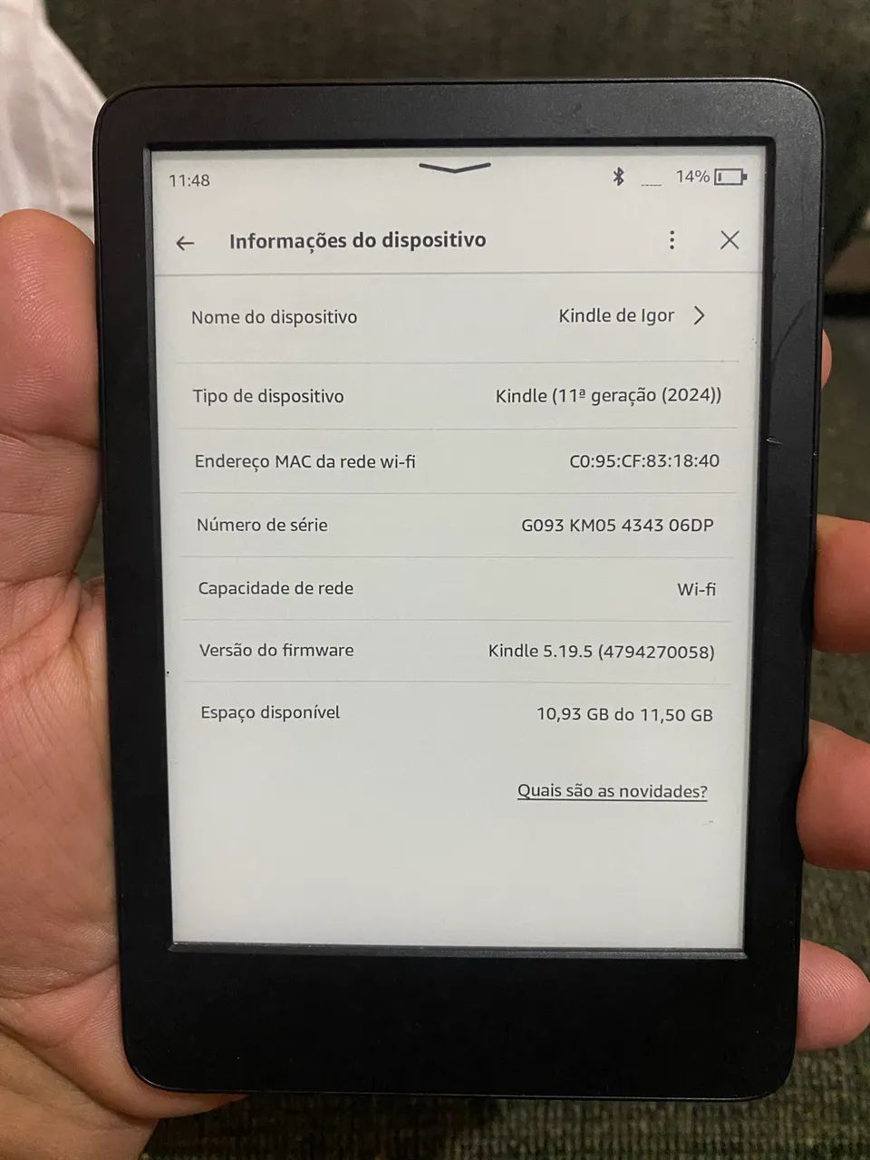 Kindle 11ª Geração 2024