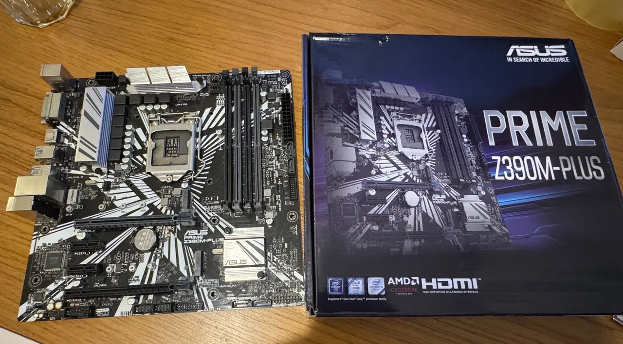 KIT PROCESSADOR INTEL CORE I9 9900k 9 Gen 5Ghz + z390m asus Prime
