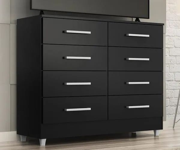 Cômoda Raissa Dupla 8Gvs Onix Quarta Divisão - Entrega Rápida! 