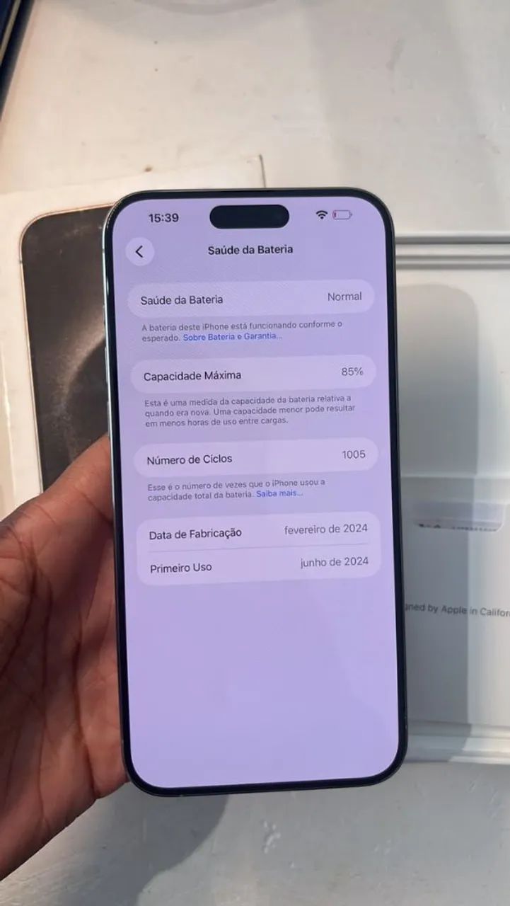 Iphone 15 Pro Max 256GB (com caixa, sem defeito) 