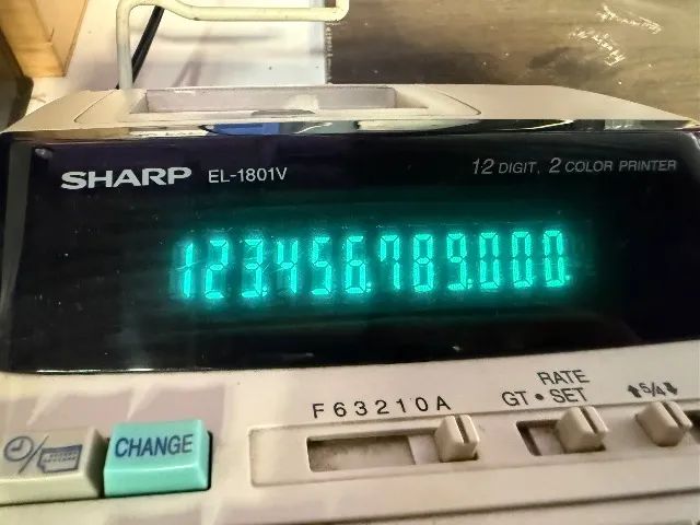 Calculadora Sharp EL-1801V Funcionando - Foto 5