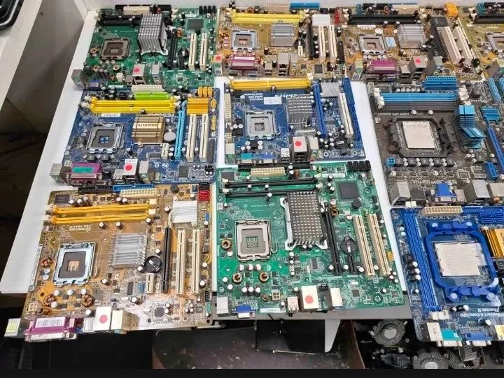 Lote de 10 kit placa mãe lga 775 core 2 duo quad funcionando com processador memória  - Foto 3