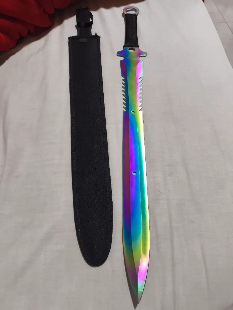 Espada de Aço Rainbow (Multicolorida) - Nova - 68,5 cm