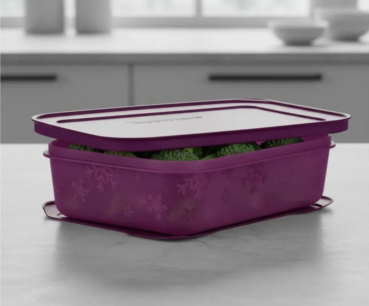 Tupperware freezer line roxa baixa original novo - Utensílios Para