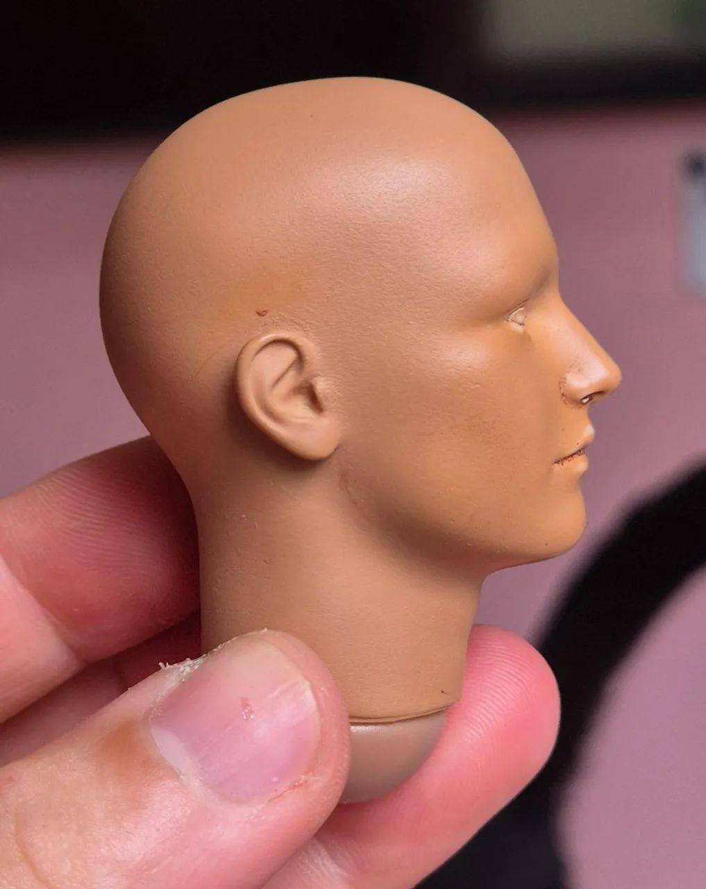 head sculpt 1/6 masculina careca - Foto 2