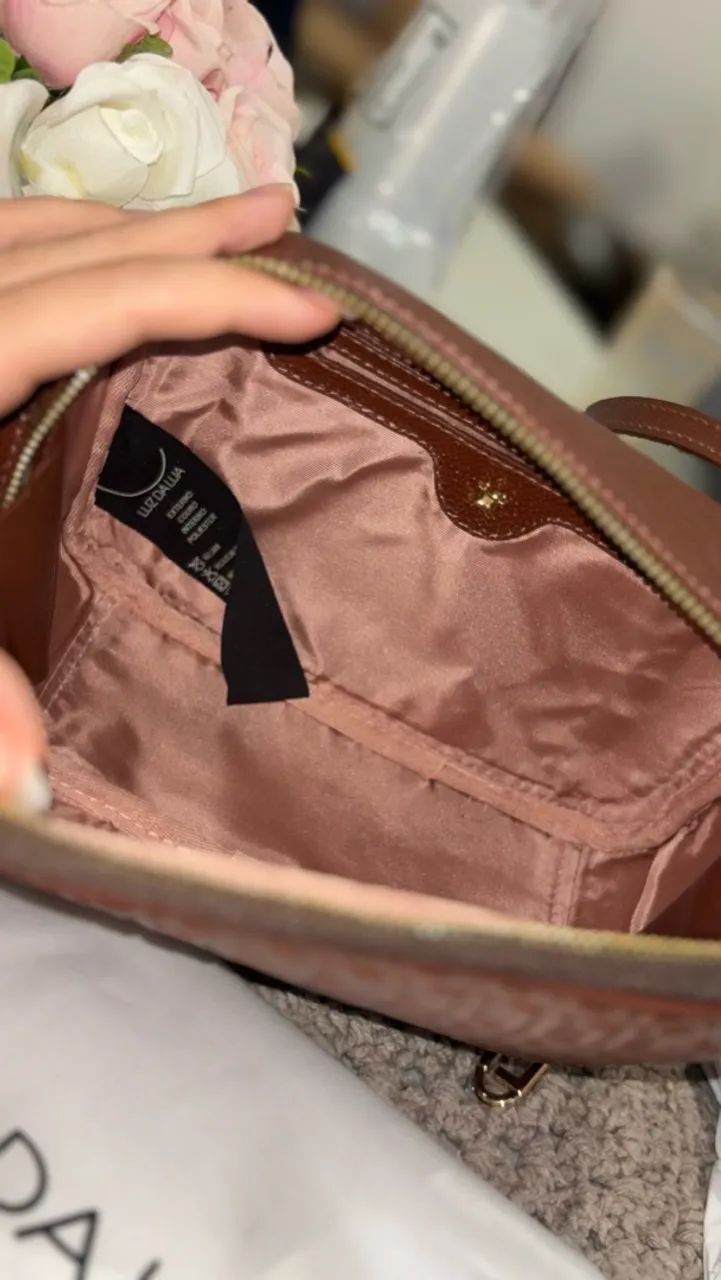 Bolsa Luz da Lua Marrom NOVA  - Foto 3