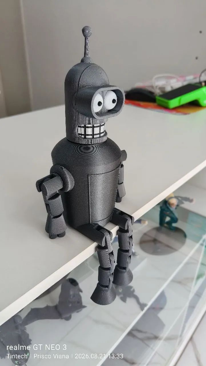 Bender Futurama 20cm - Boneco 3D Colecionável - Foto 3