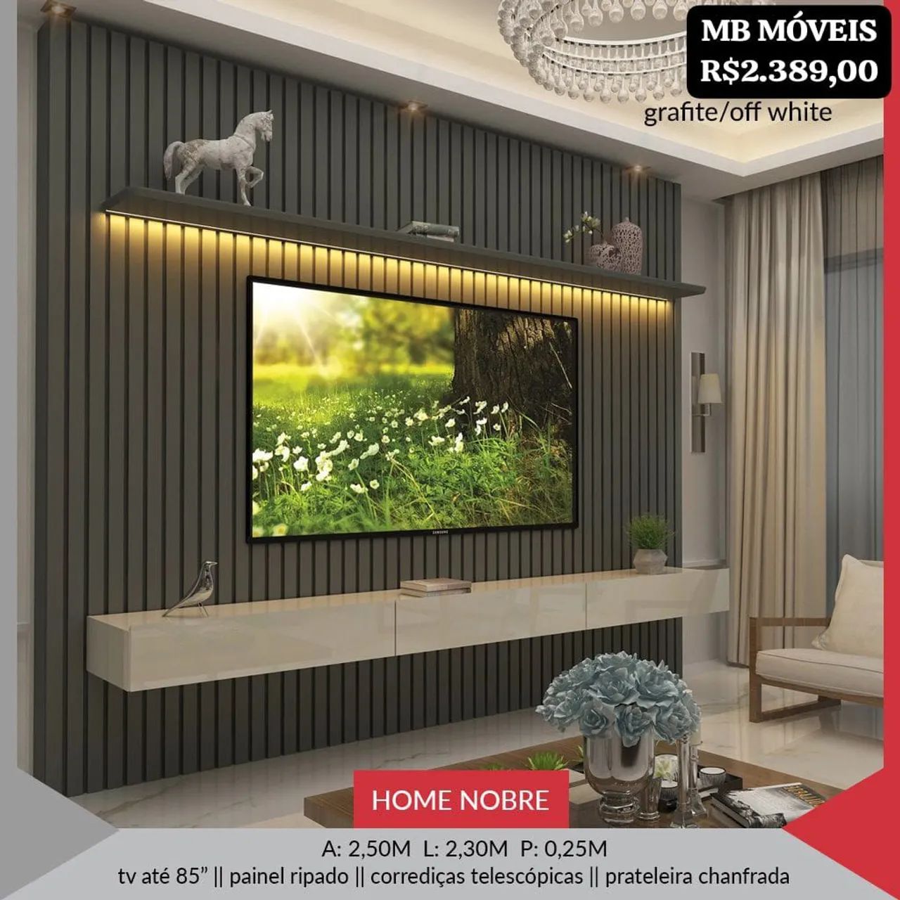 Painel Home Nobre Ripado