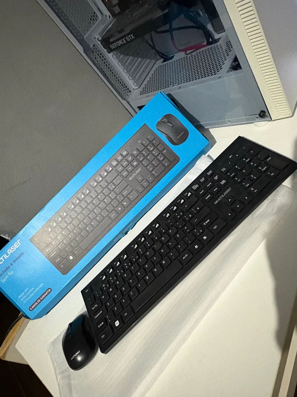 TECLADO E MOUSE SEM FIO - Foto 5