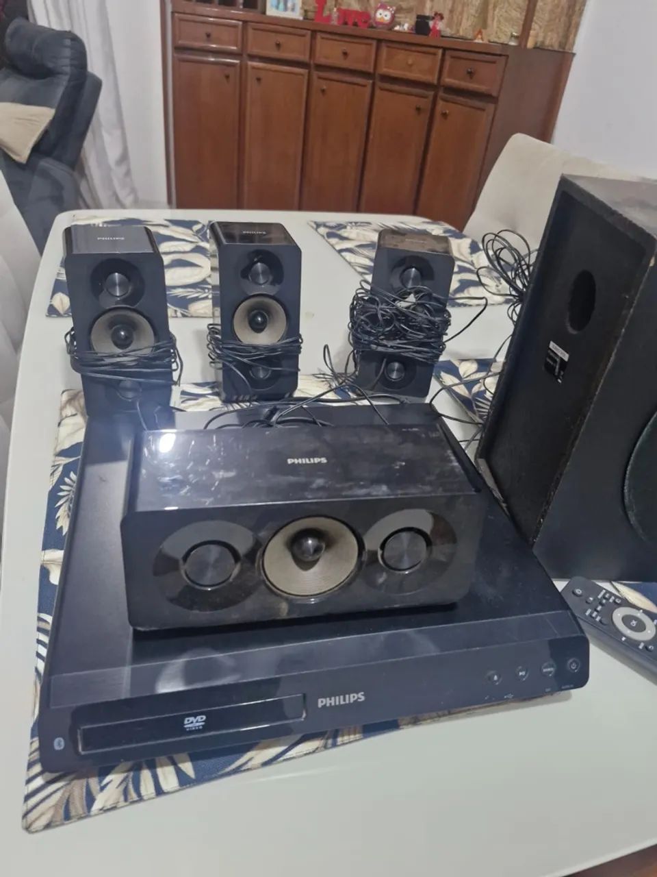 Home Theater 5.1 com DVD Philips