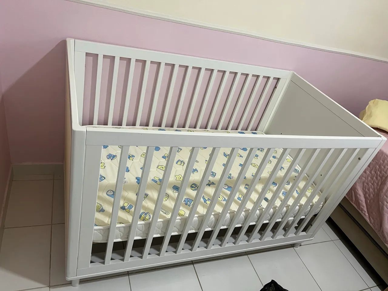 Berço mini cama + colchão 