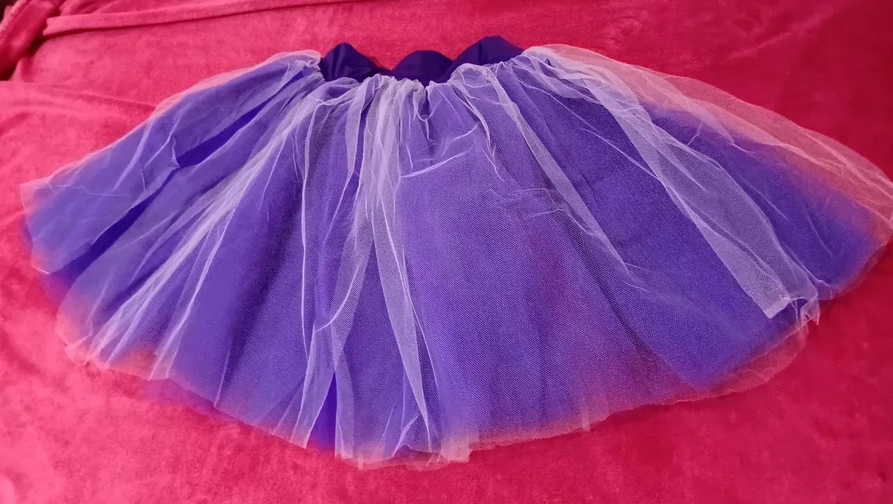 Saia de tule adulto com duas cores  - Foto 4