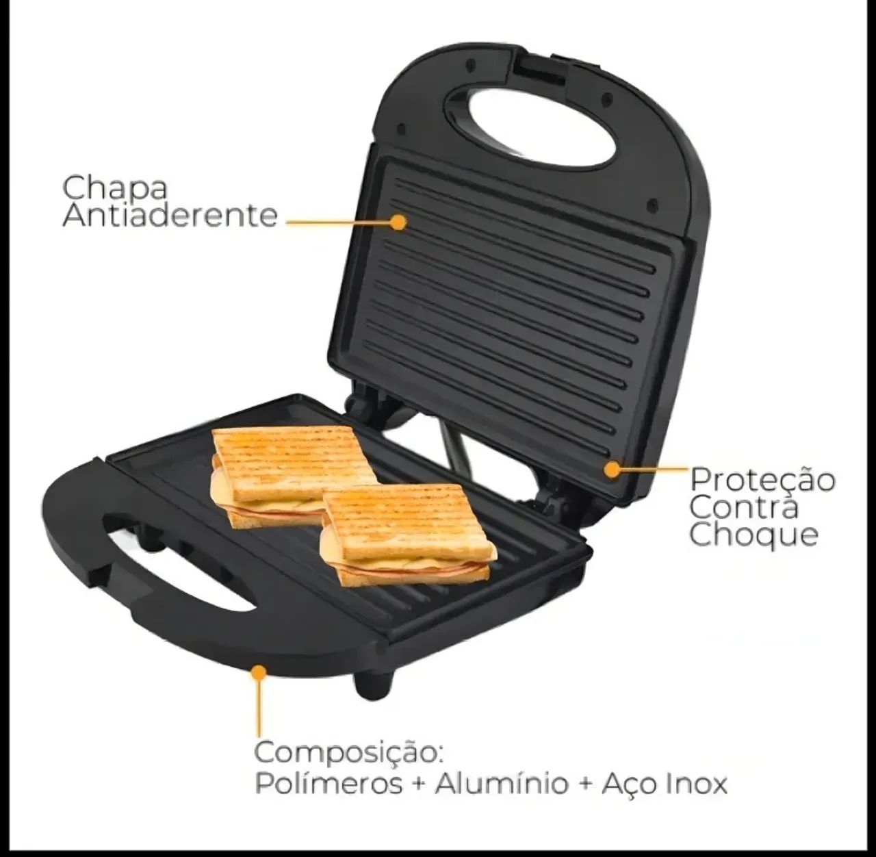 Sanduicheira grill - Foto 4