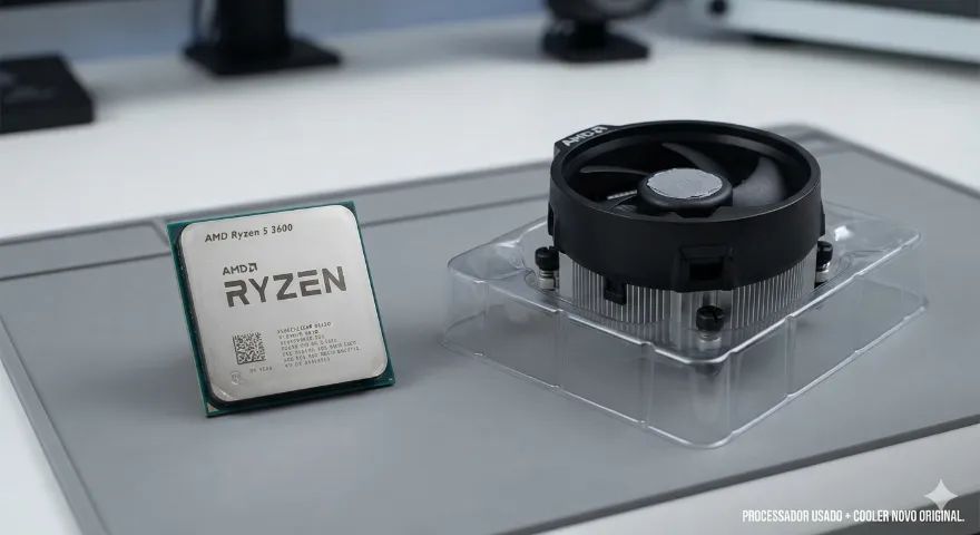 Processador Ryzen 5 3600 Com Cooler Original Novo