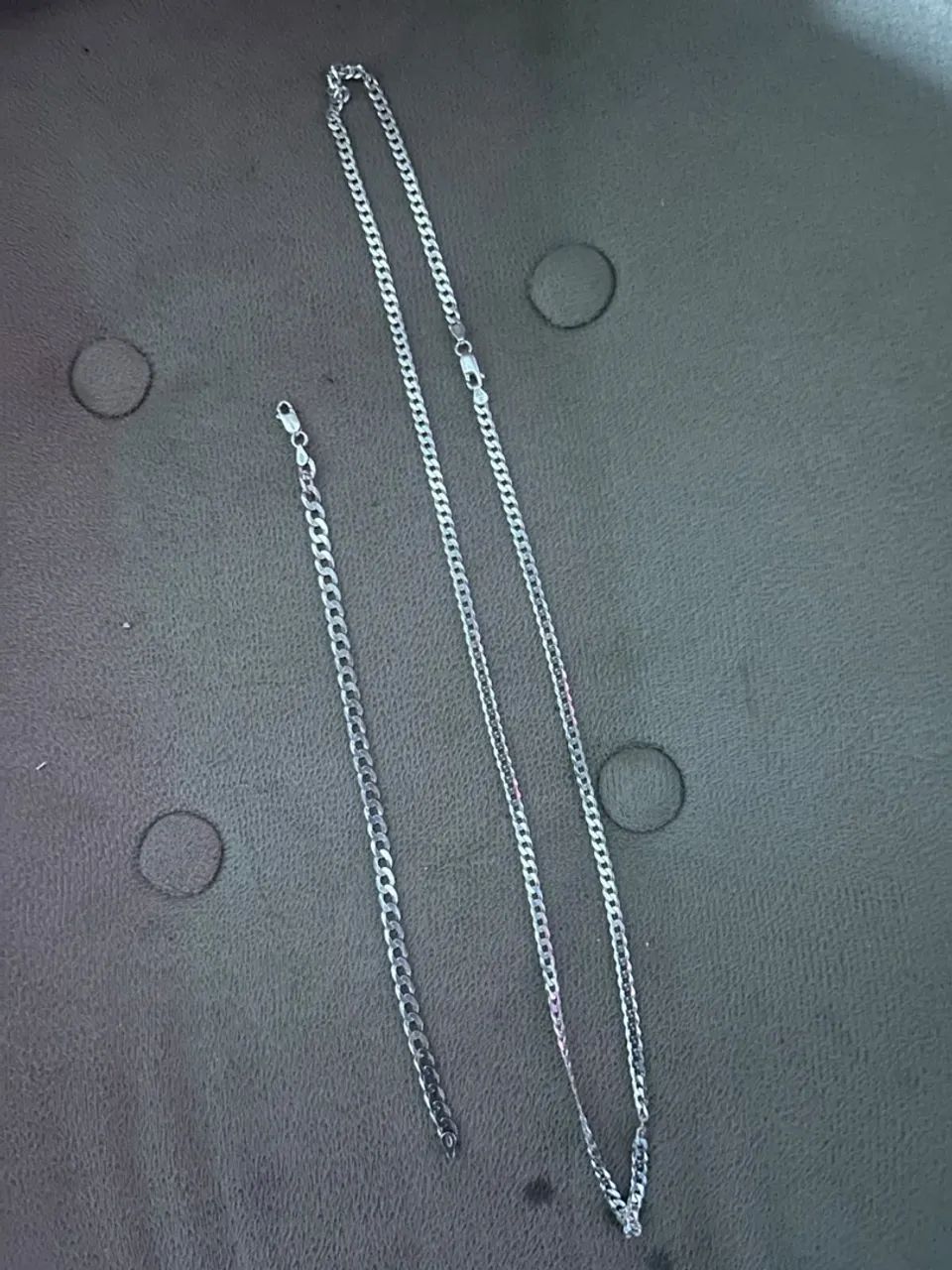 Corrente e Pulseira de Prata