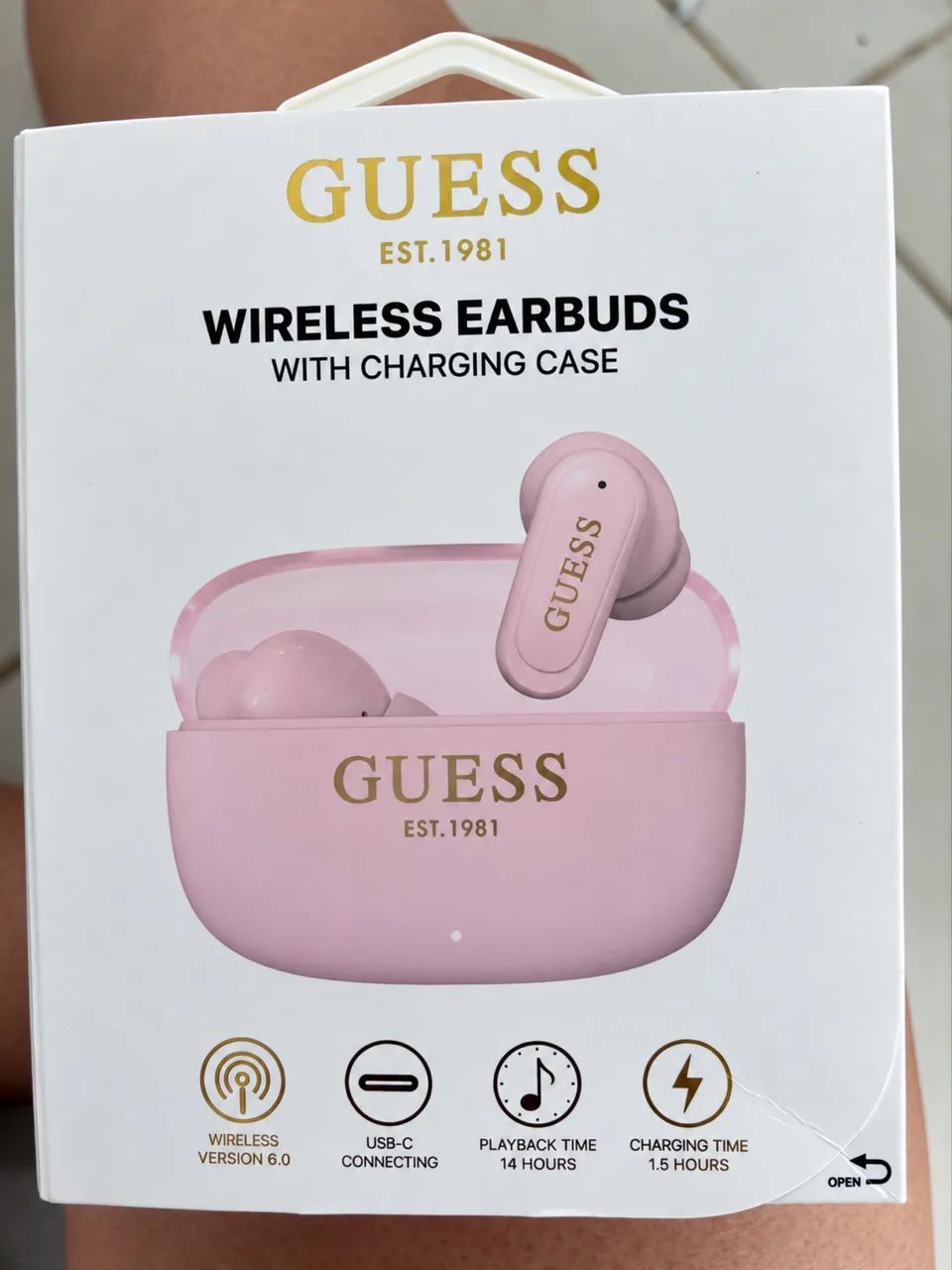 Fone de ouvido Bluetooth GUESS ORIGINAL !!! - Foto 3