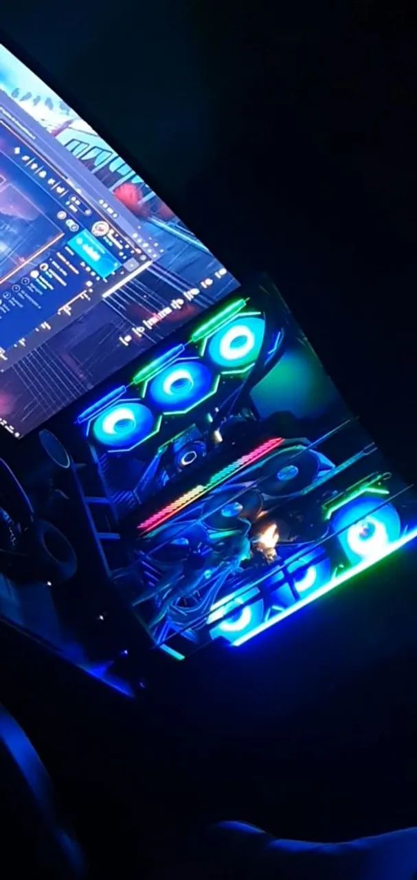 Gabinete com 6 fans e kit ARGB - Foto 3