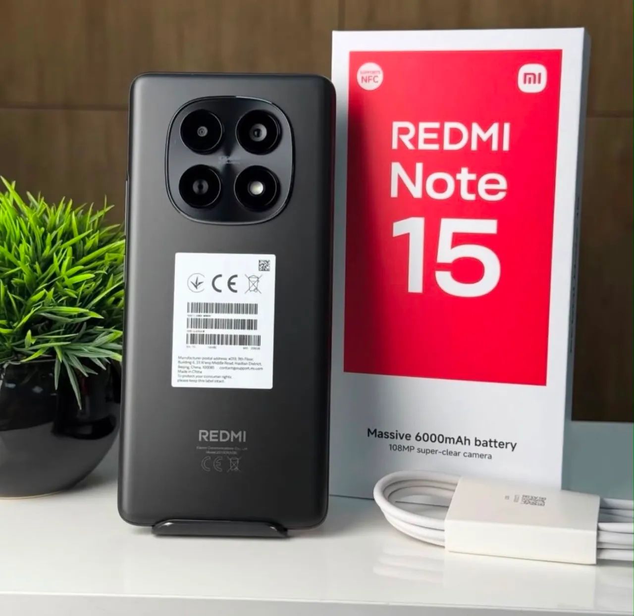 Note 15 4G NFC 108MP Câmera 256+08 Lacrado Garantia 
