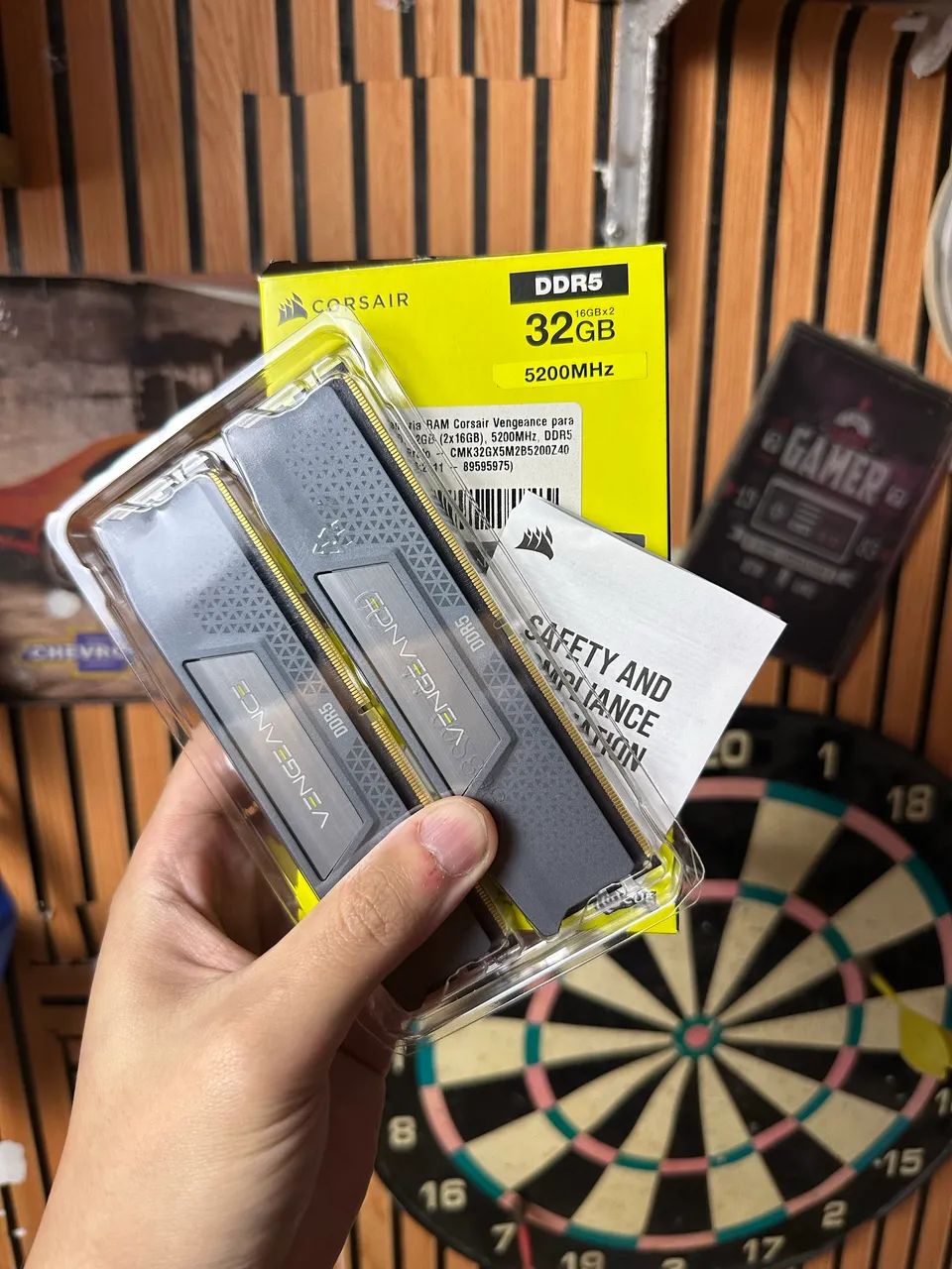 Memória Corsair Vengeance 32gb 2x16gb Ddr5 5200mhz - Memória RAM