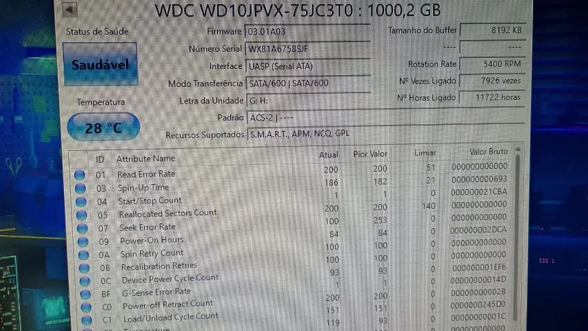 HD NOTEBOOK WD BLUE 1TERA - Foto 2