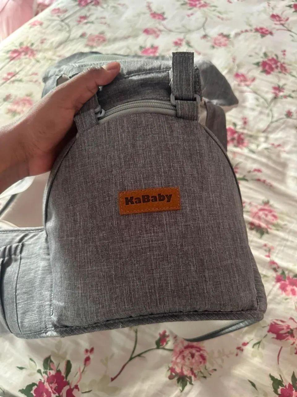 Canguru para bebê Kababy - cinza