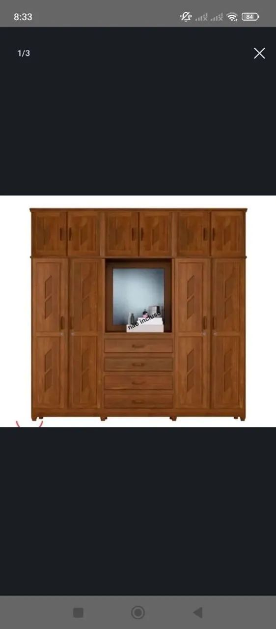 Guarda roupa novo alto padrão de madeira 