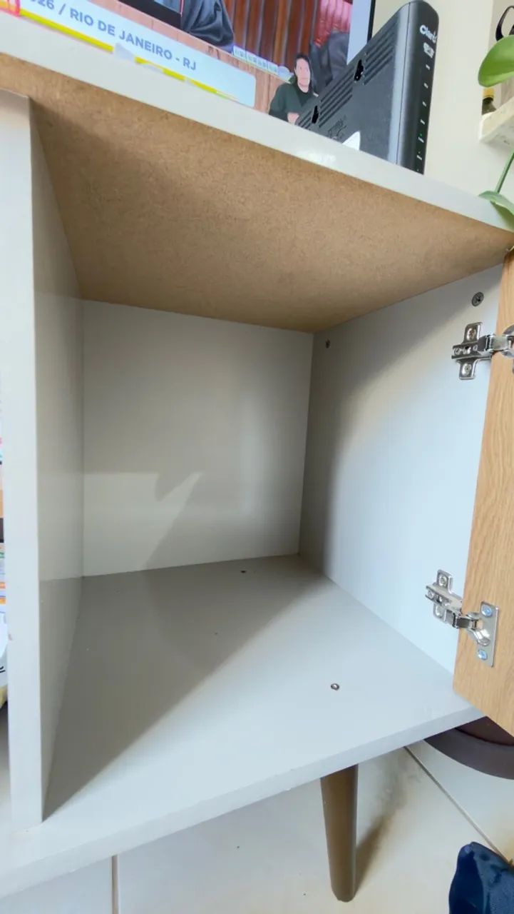 Rack de MDF Cinza com marrom - Foto 3