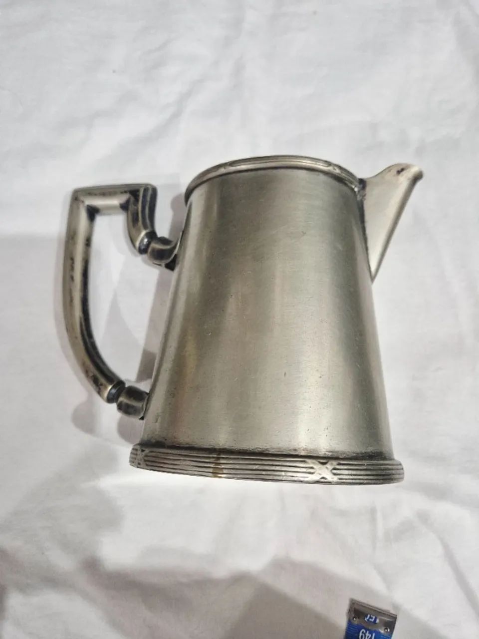 Leiteira Antiga Fracalanza Banho de Prata Vintage 17,5cm - Foto 4