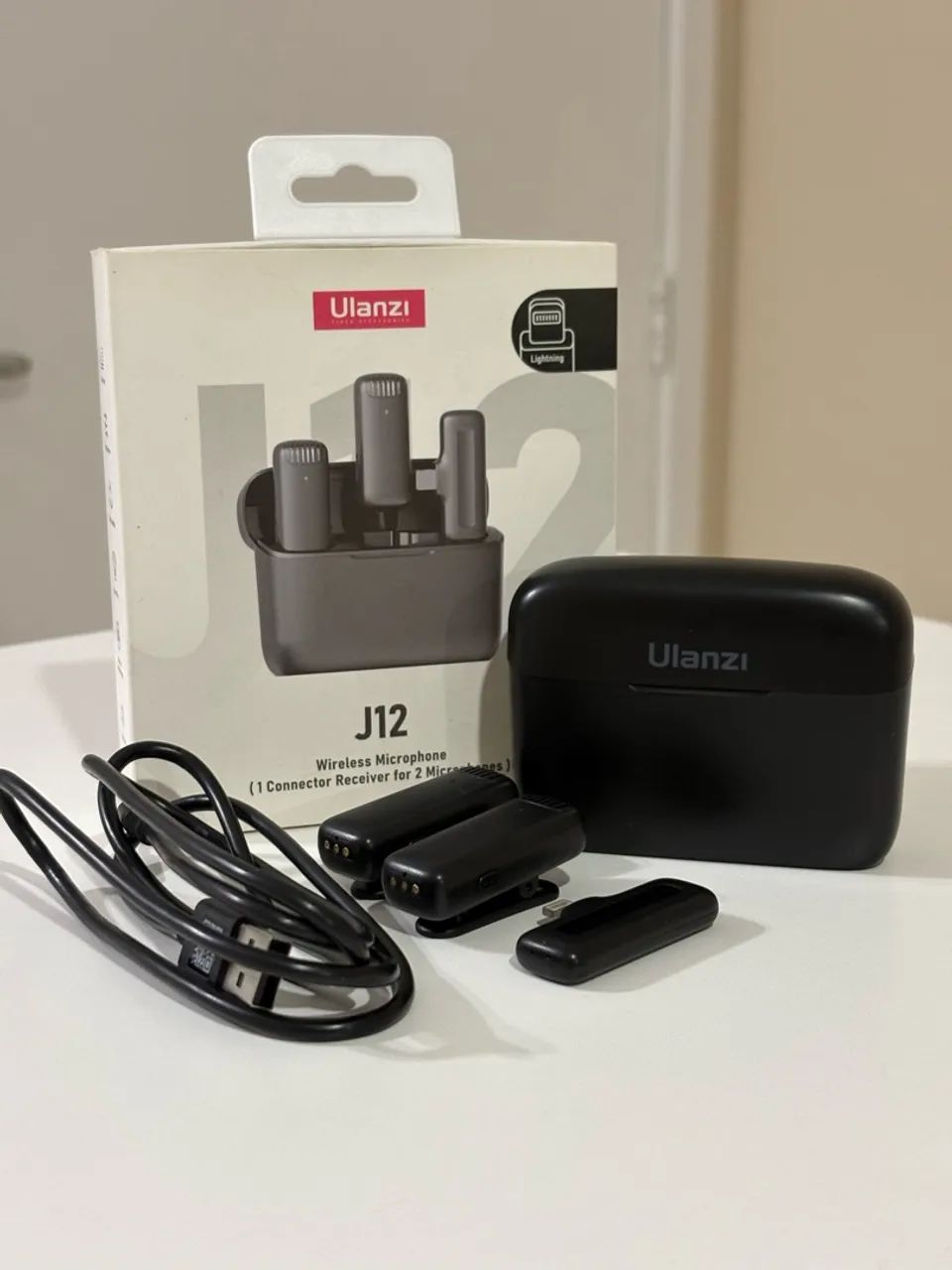 Microfone de Lapela - Ulanzi J12 Lightning - Foto 4