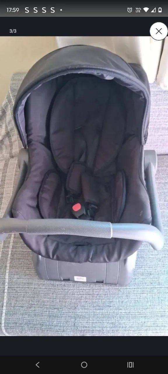 Vendo Bebê conforto Galzerano  com base.