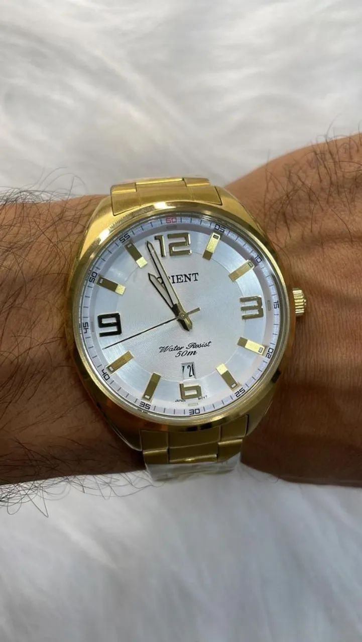 Relógio Dourado Orient com 1 ano de garantia  - Foto 5