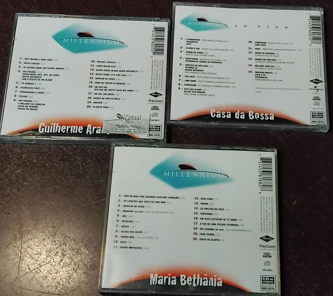 Lote de 22 CDs Originais - MPB, Bossa Nova, Românticos