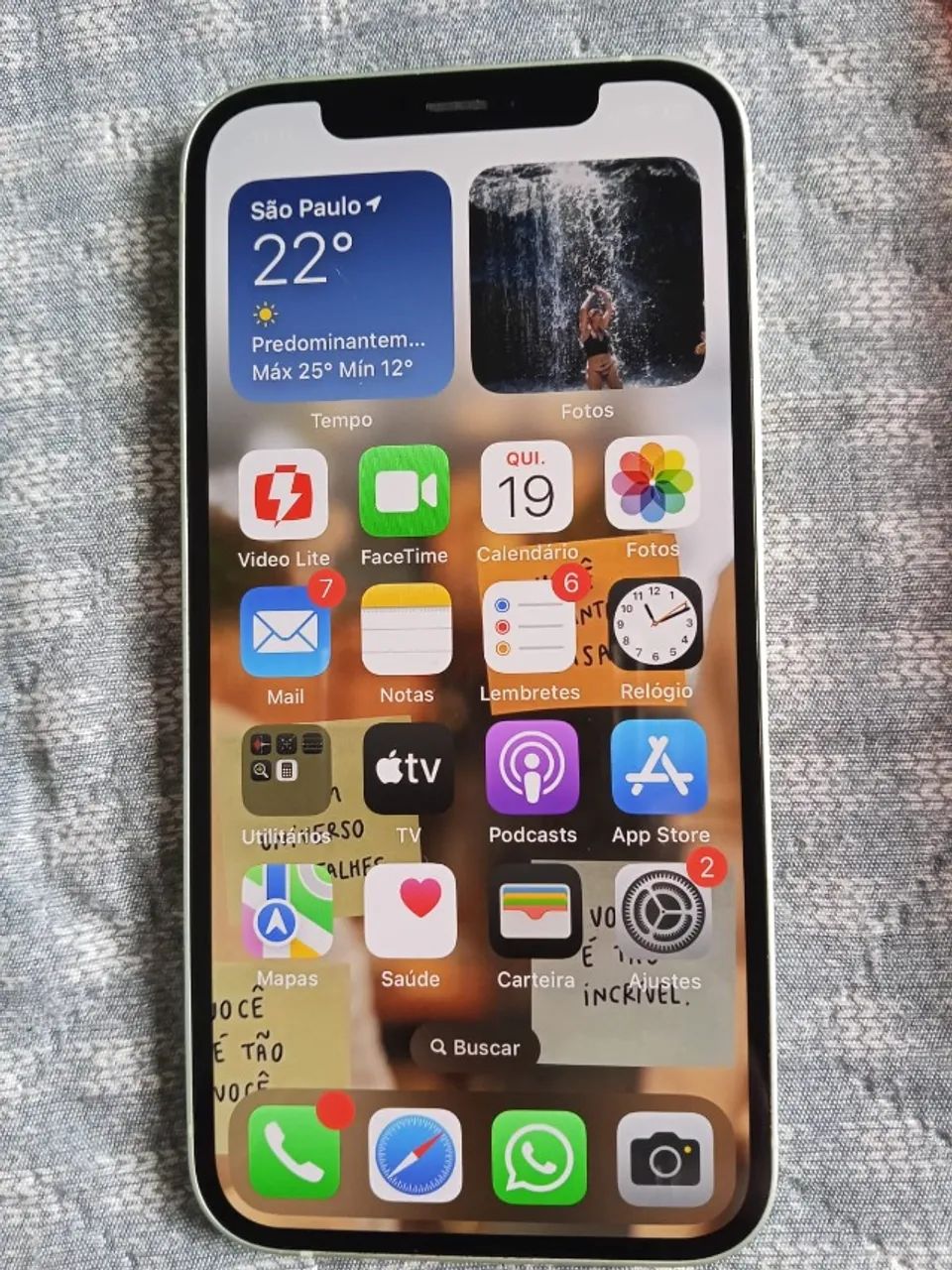 iPhone 12 Verde 128GB - Impecável (Sem Riscos) + 6 Capinhas de Brinde - Foto 3