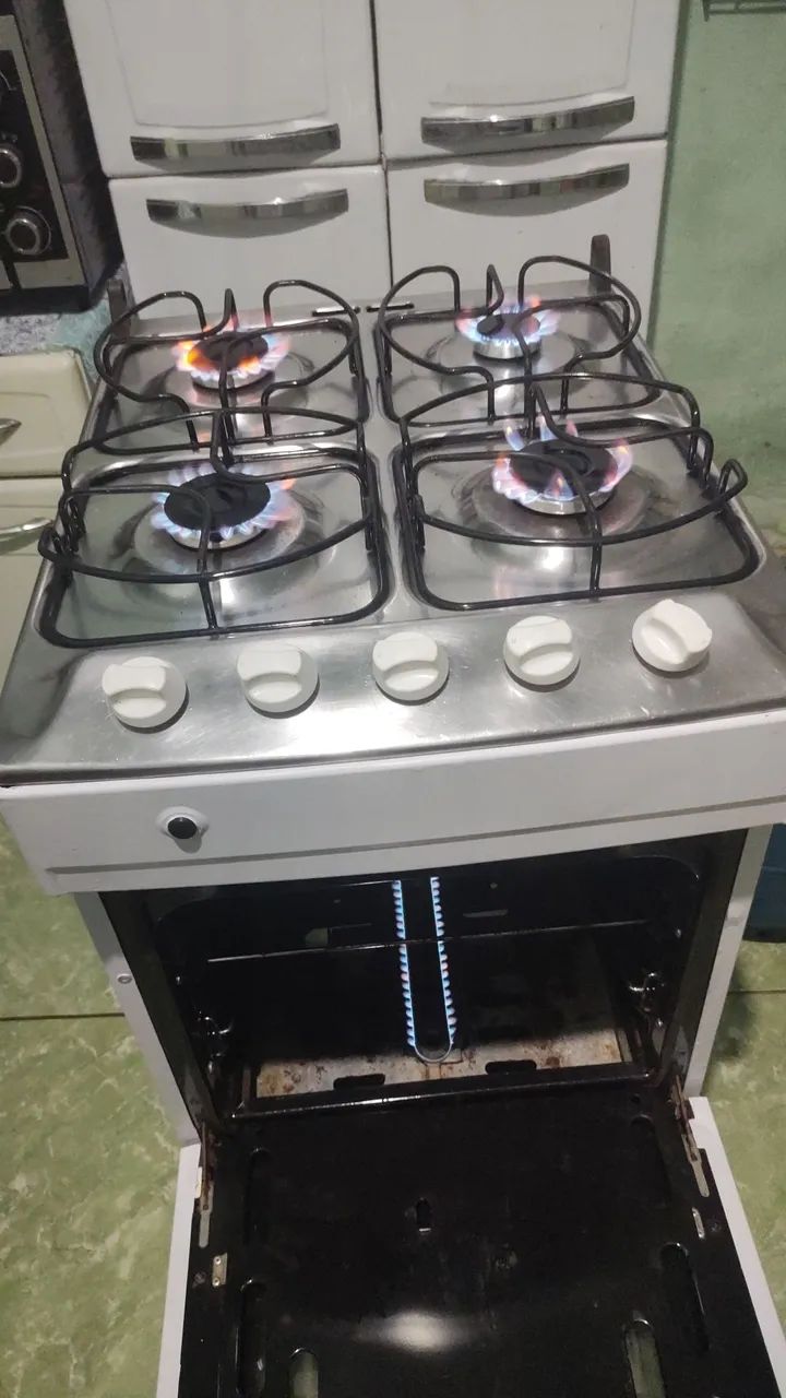 Fogão Brastemp 4 bocas funcionando.(FAÇO ENTREGA) - Foto 4
