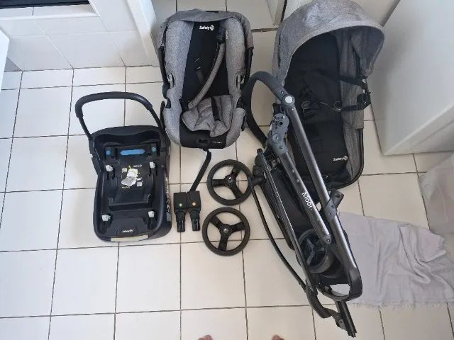 Kit carrinho e bebê conforto completo
