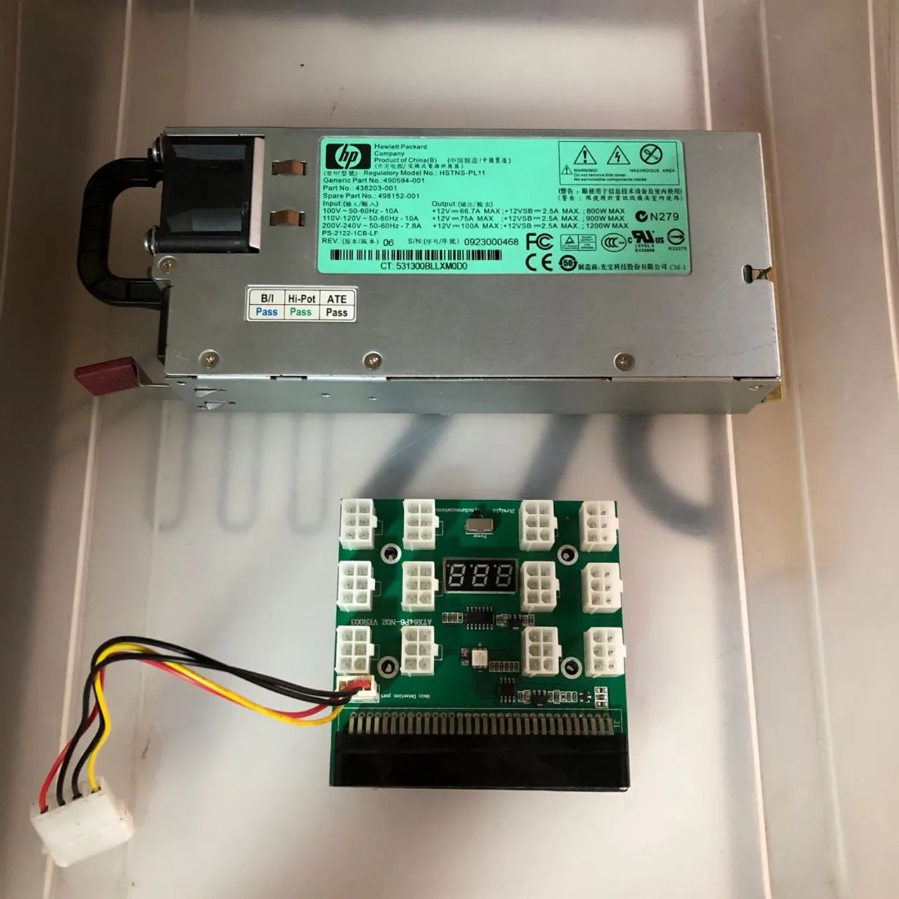 Fonte Mining Rig 1200w + Breakout PCI-E