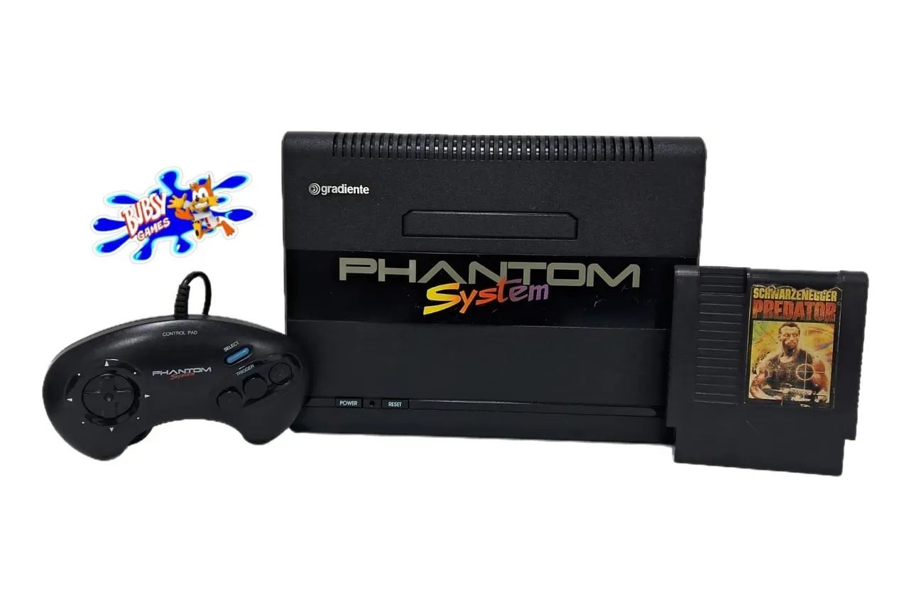 Phantom system gradiente console 1 controle 1 jogo de brinde 