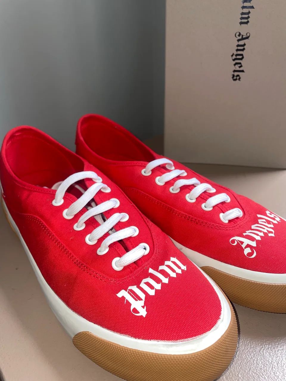 Tênis Palm Angels Red Skater - Foto 5