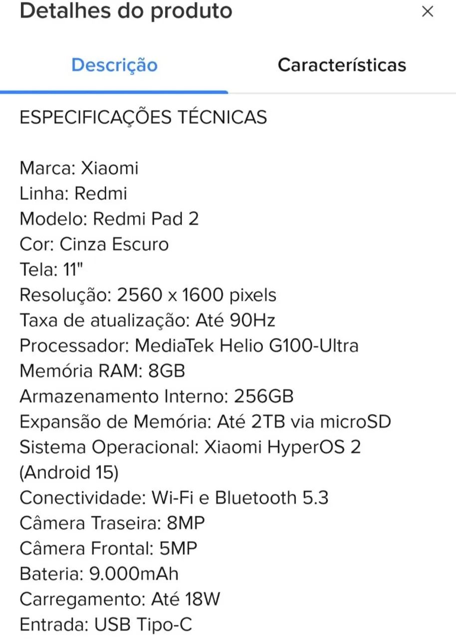 Tablet Redmi Pad 2! - Foto 4