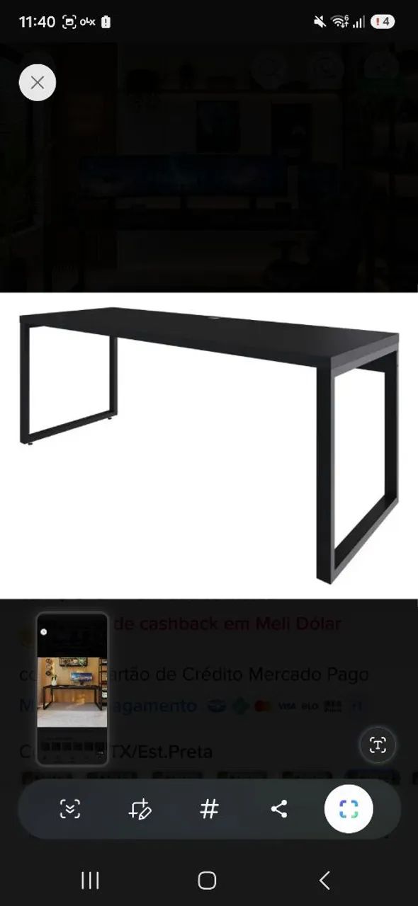 Mesa bancada 190x70x75cm 