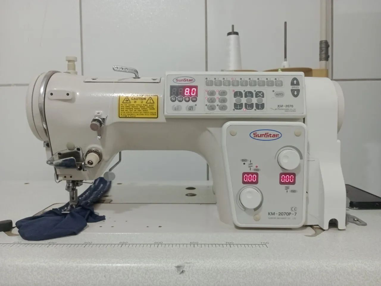 Maquina de costura Zig Zag industrial eletrônica modelo 2070 Sun Star