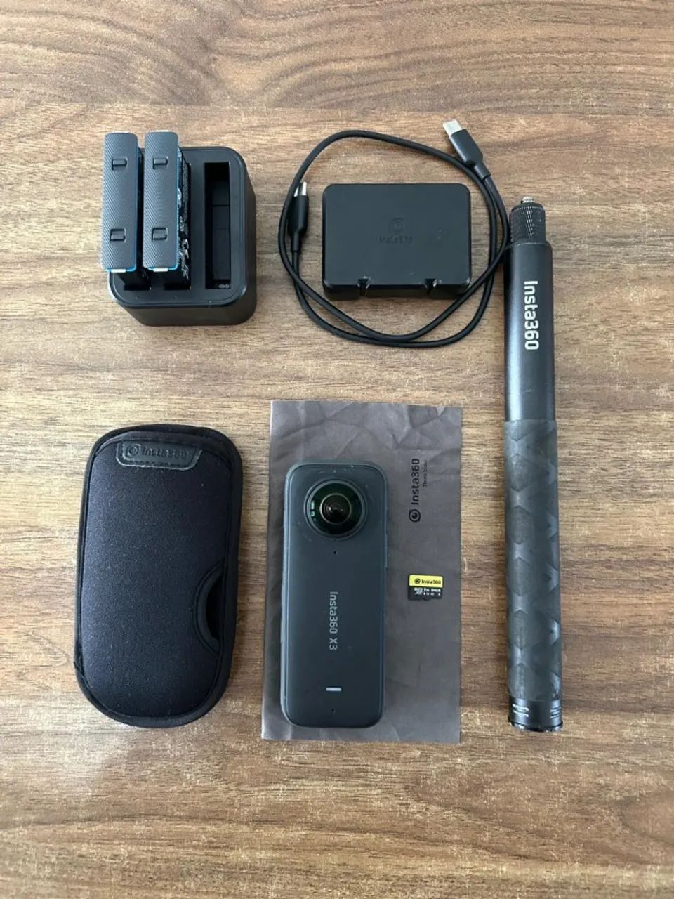Insta360 X3 + Kit THINK BOLD Completo | Perfeita p/ Moto e Viagem