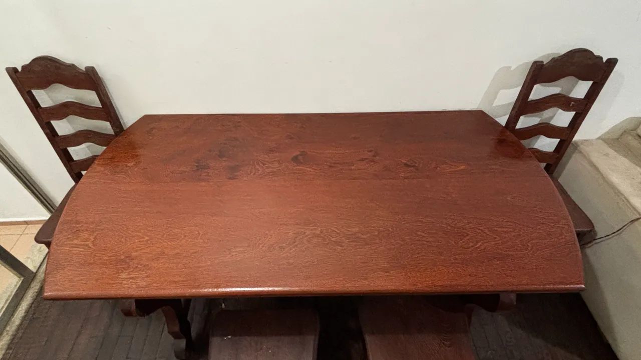 Mesa de Agelim Pedra com 6 cadeiras - Foto 2