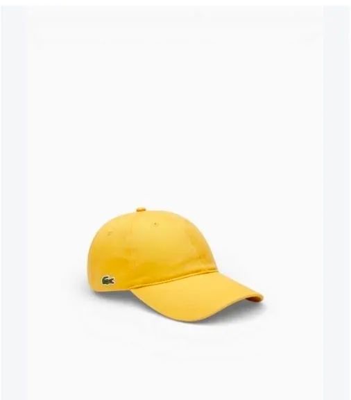 Boné lacoste, amarelo, algodão, original