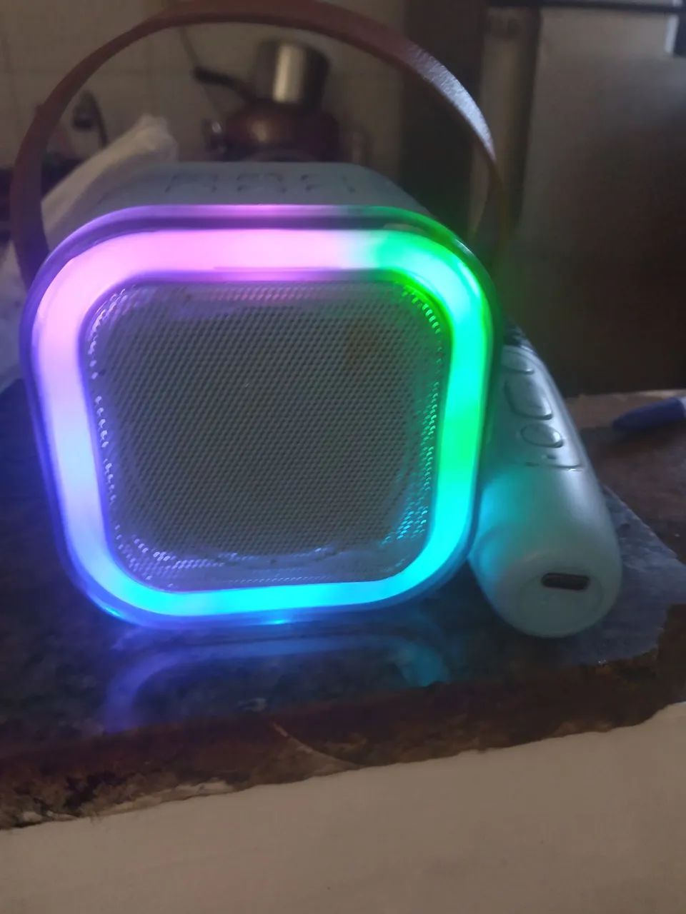 CAIXINHA DE SOM E 1 MICROFONE - Foto 3