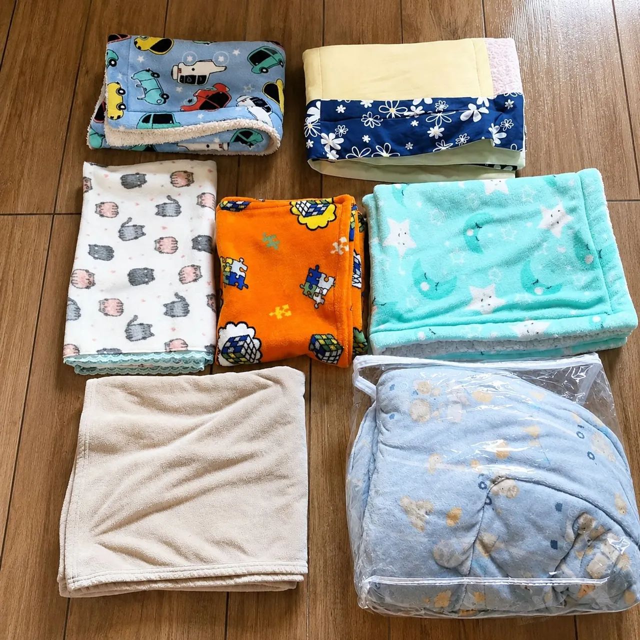  Lote de Cobertores e Mantas para Bebê