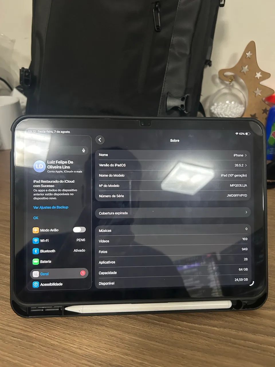 iPad 10 64gb com caneta - Foto 2