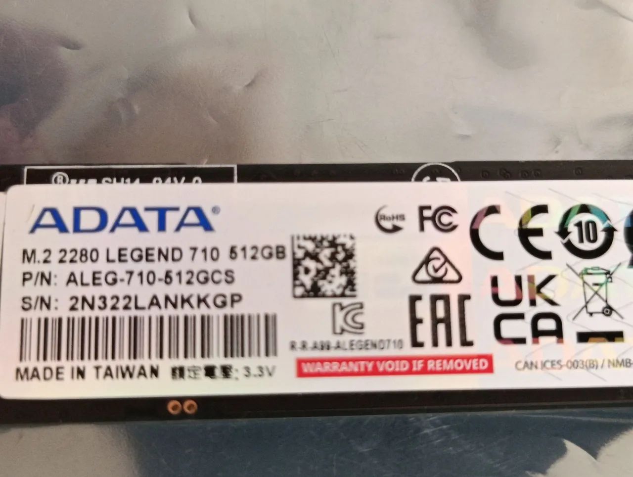 Ssd 512GB M.2 NVMe Adata legends 710 - Foto 2